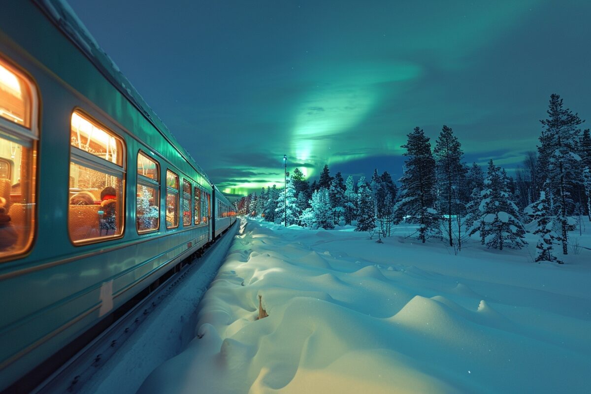 Suède : ce train de nuit vous emmènera tout droit aux aurores boréales