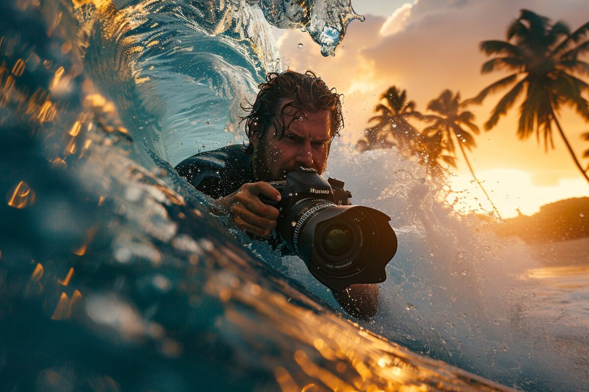 Découvrez comment Ben Thouard, unique photographe sous l'eau aux JO de Paris 2024, va révolutionner notre vision du surf