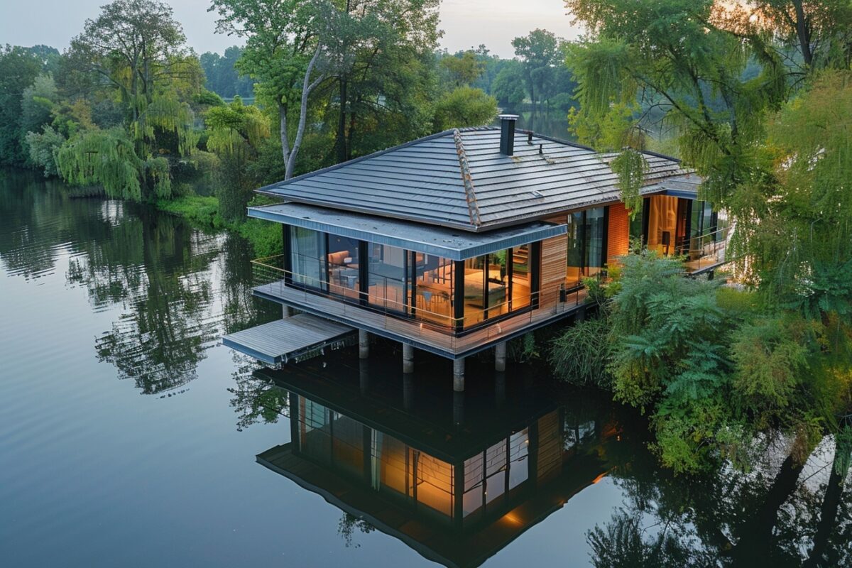 découvrez la maison qui danse sur les eaux de la Loire-Atlantique, une habitation qui vous charmera