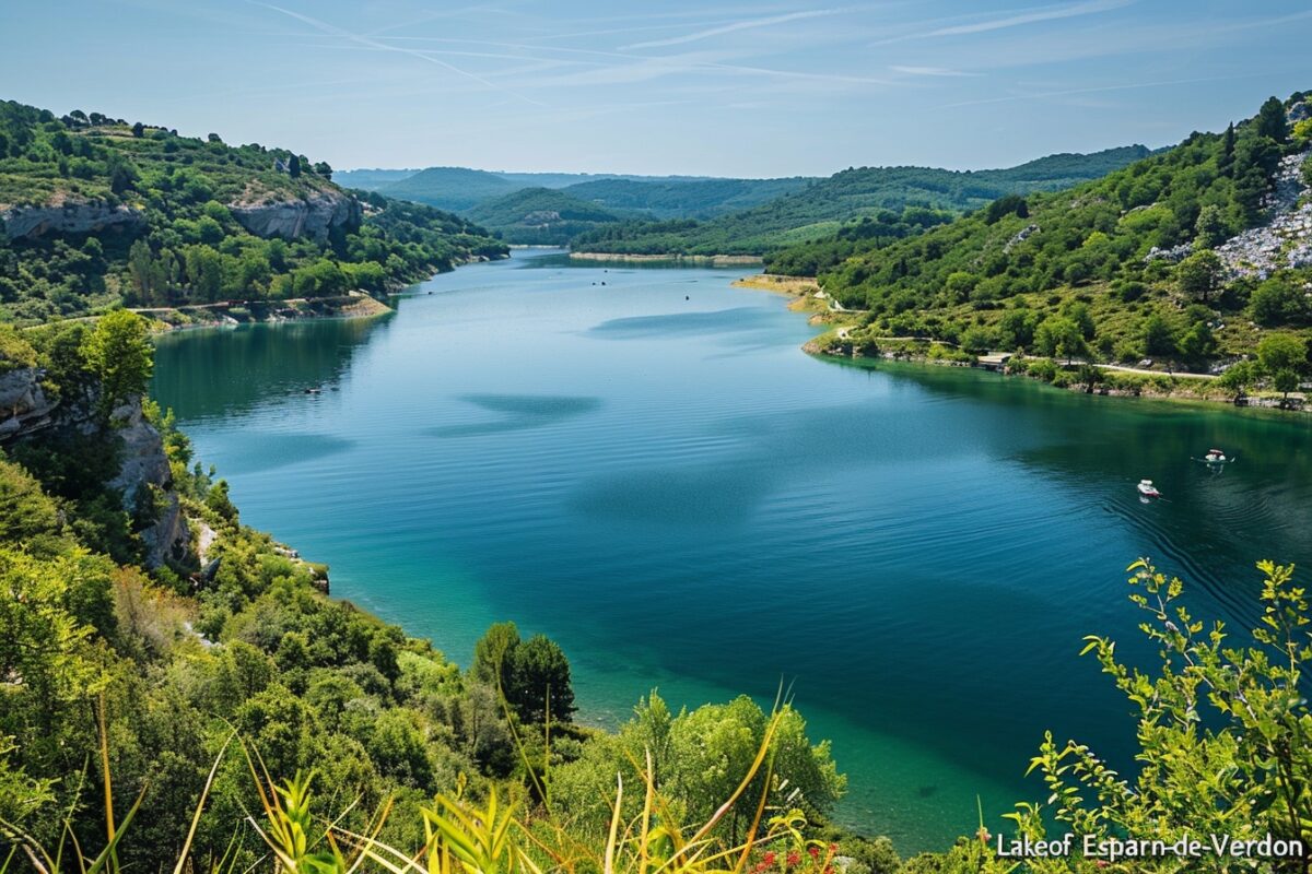 Découvrez le lac d'Esparron-de-Verdon : un joyau sauvage et émeraude pour une évasion parfaite en région PACA