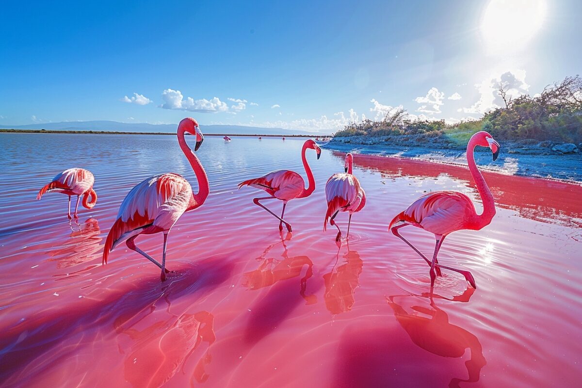 découvrez le lac rose de Las Coloradas au Mexique, une merveille naturelle à ne pas manquer