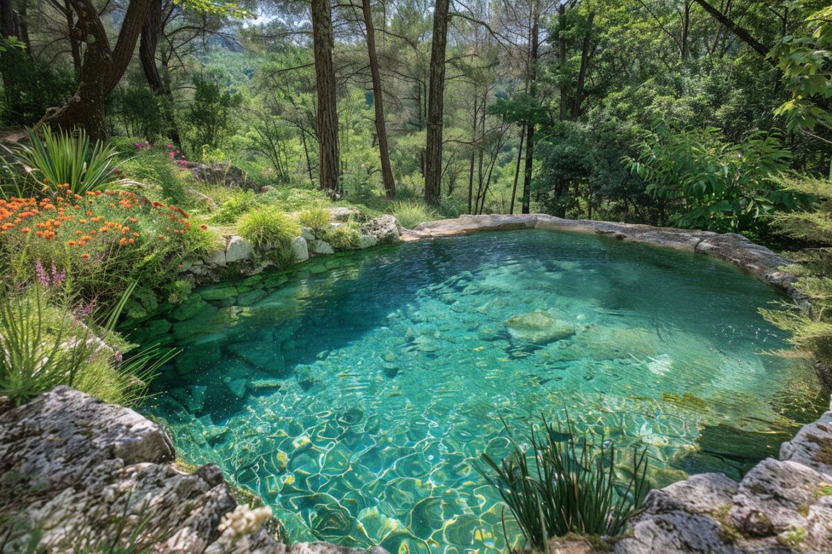 Partez à la découverte de la piscine naturelle secrète d'Avignon, un joyau préservé au coeur de la Drôme provençale