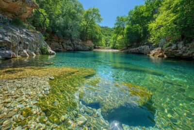 Découvrez le joyau caché de l'Ardèche : une piscine naturelle idéale pour échapper à la chaleur de l'été