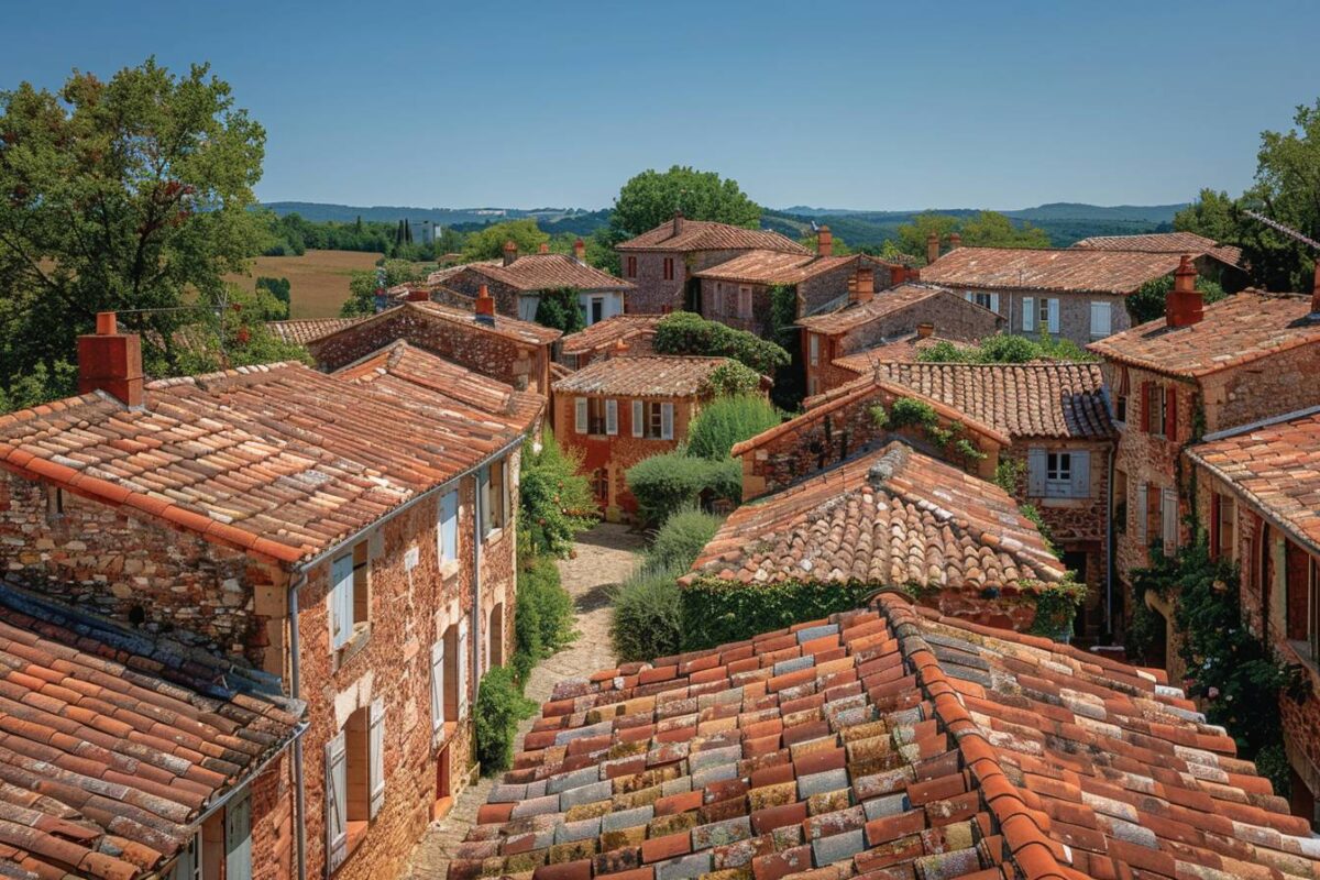 Admirez le pittoresque village de Collonges-la-Rouge en Corrèze, célèbre pour ses maisons en grès rouge