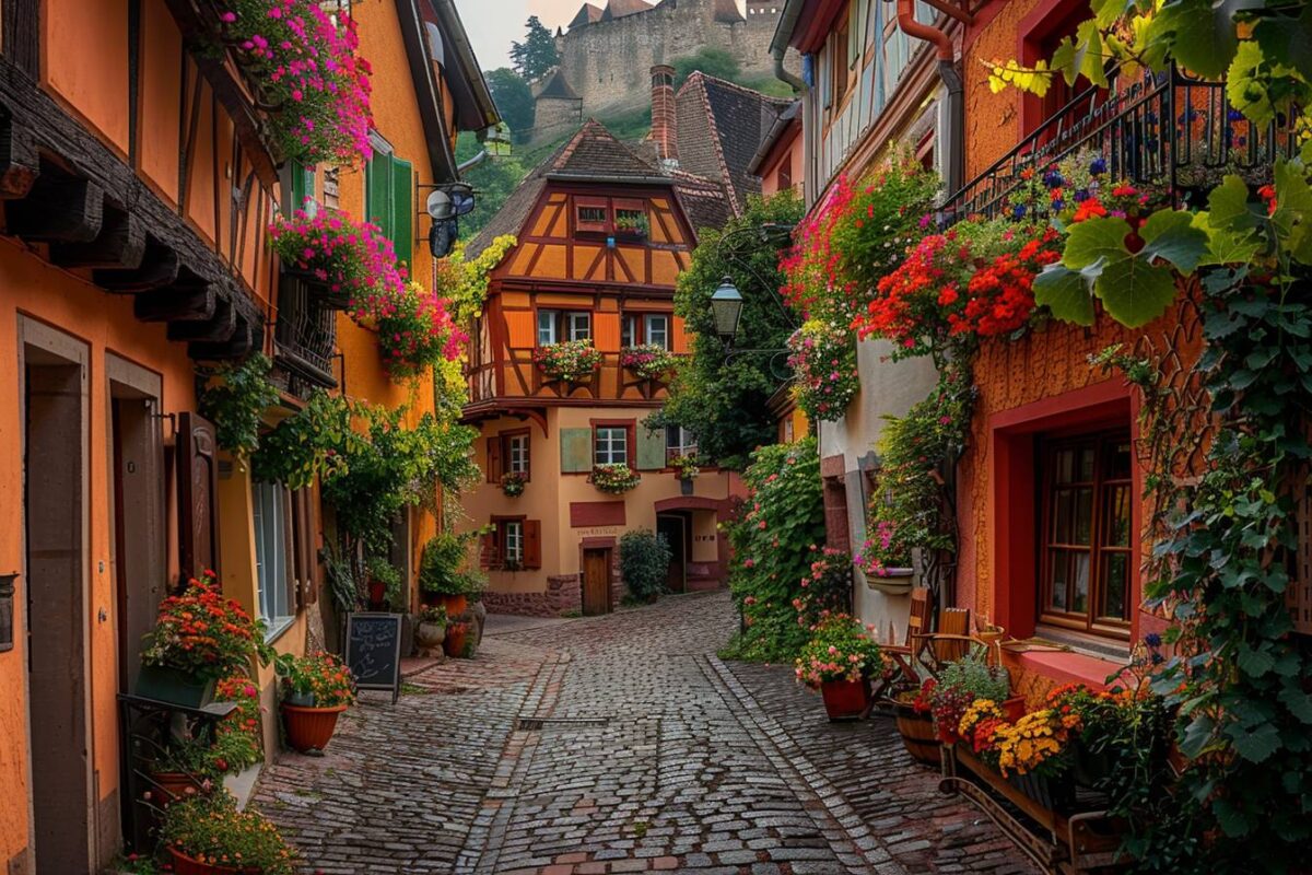 Admirez le pittoresque village de Eguisheim en Alsace, un joyau de la route des vins