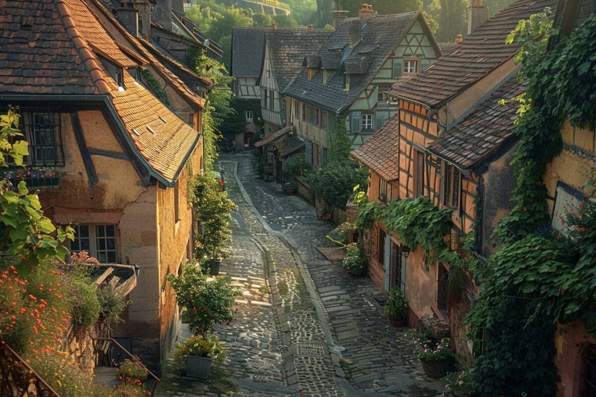 Admirez le pittoresque village de Eguisheim en Alsace, un village viticole