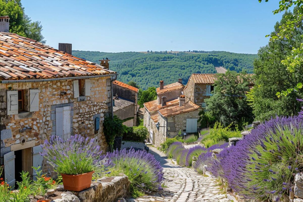 Admirez le pittoresque village de Montbrun-les-Bains dans la Drôme, réputé pour ses thermes