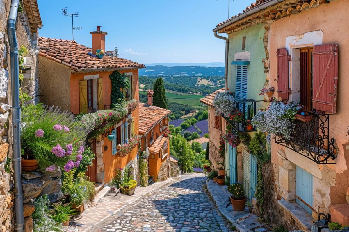 Admirez le pittoresque village de Moustiers-Sainte-Marie dans les Alpes-de-Haute-Provence, célèbre pour sa faïence