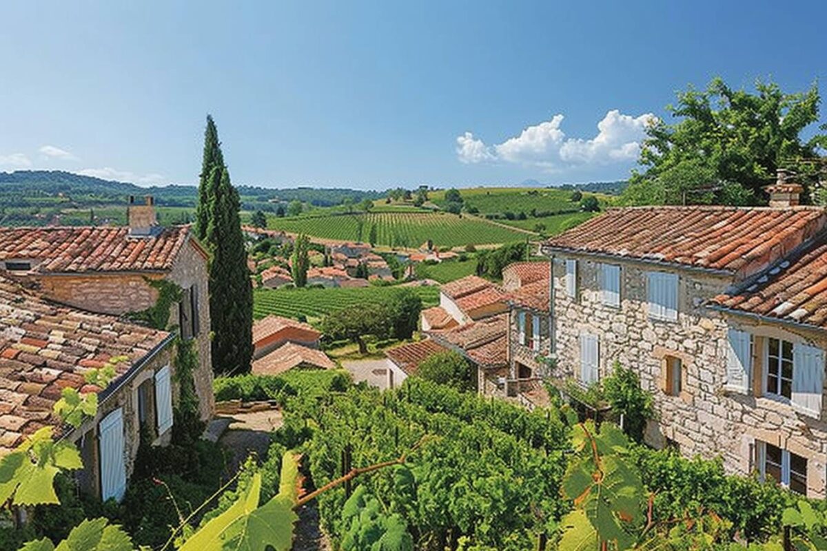 Admirez le pittoresque village de Puy-l’Évêque dans le Lot, réputé pour ses maisons en pierre et son vin