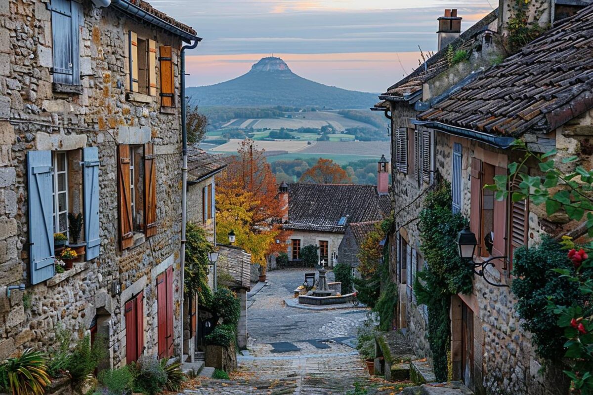 Admirez le pittoresque village de Saint-Saturnin dans le Puy-de-Dôme, un village au pied du Puy de Dôme.