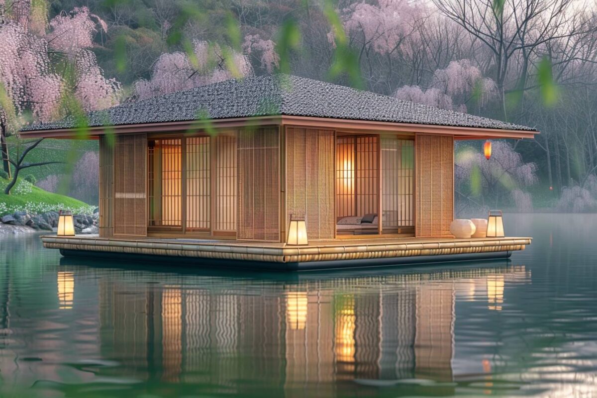 Découvrez l'expérience de dormir dans une maison de thé en bambou à Hoshinoya Kyoto au Japon