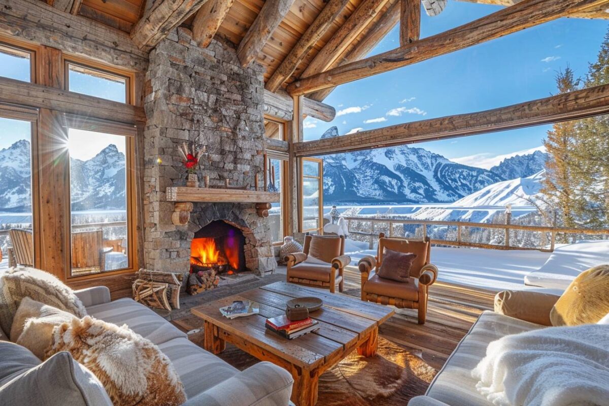 Dormez dans une cabane de montagne au Amangani en Wyoming, USA