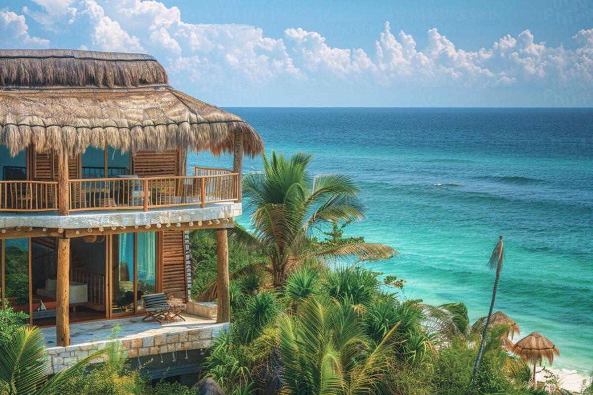 Dormez dans une maison sur la plage au Azulik Resort à Tulum, Mexique