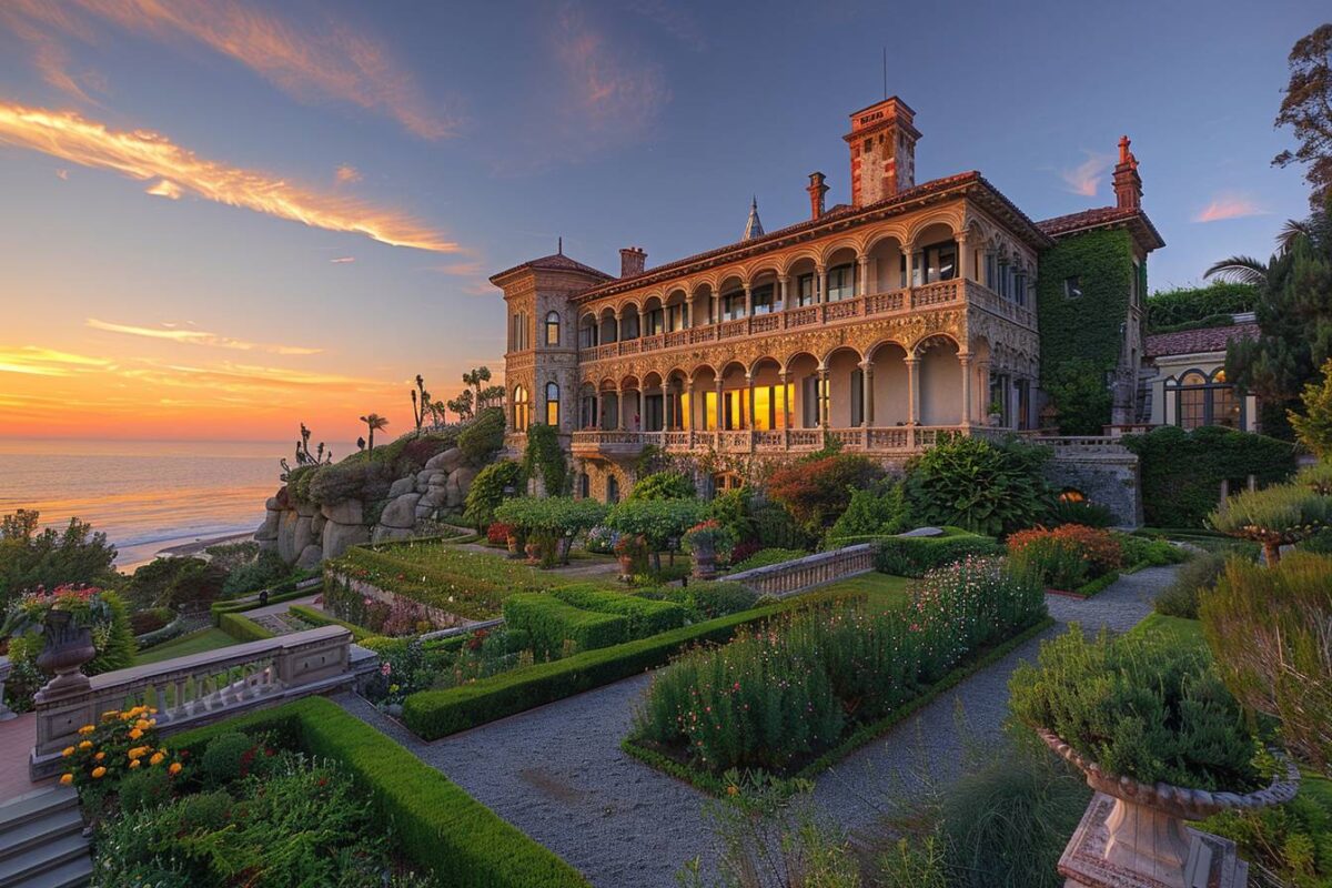 Explorez le Hearst Castle : un palais de rêve sur les hauteurs de Big Sur, prêt à vous envoûter