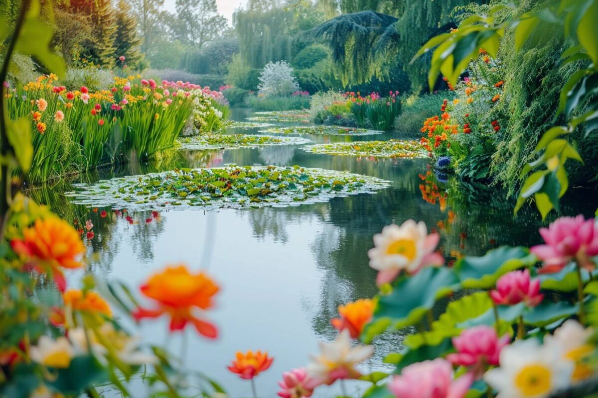 Explorez les charmes de Giverny en Normandie, célèbre pour les jardins de Monet