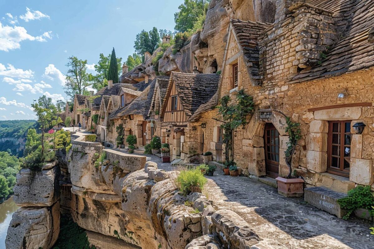 Explorez les charmes de La Roque-Gageac en Dordogne, un village troglodytique