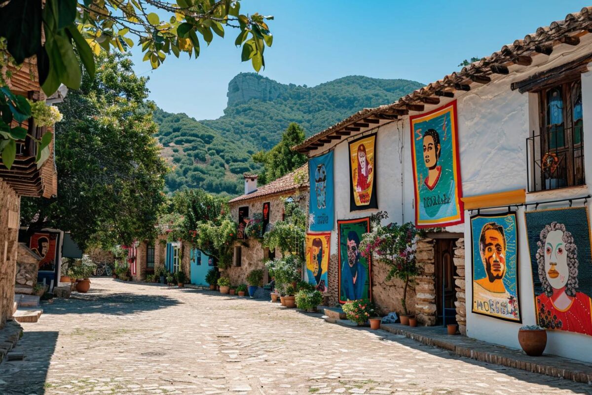 Explorez les charmes de Mogarraz en Castille-et-León, un village aux maisons décorées de portraits