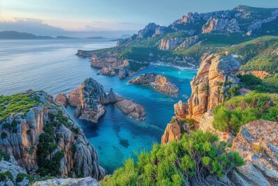 Explorez les charmes de Piana en Corse, avec ses calanques spectaculaires