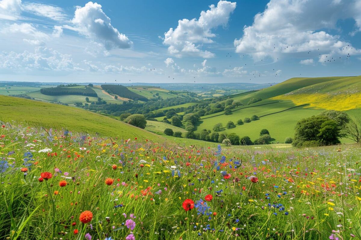 Explorez les collines ondulantes du Parc National des South Downs en Angleterre