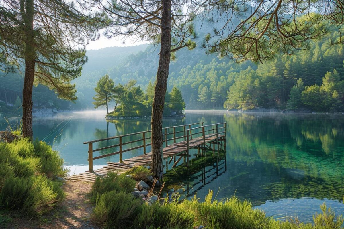 Explorez un trésor caché de l'Aude : un lac pittoresque pour une escapade de pêche rappelant les paysages du Canada