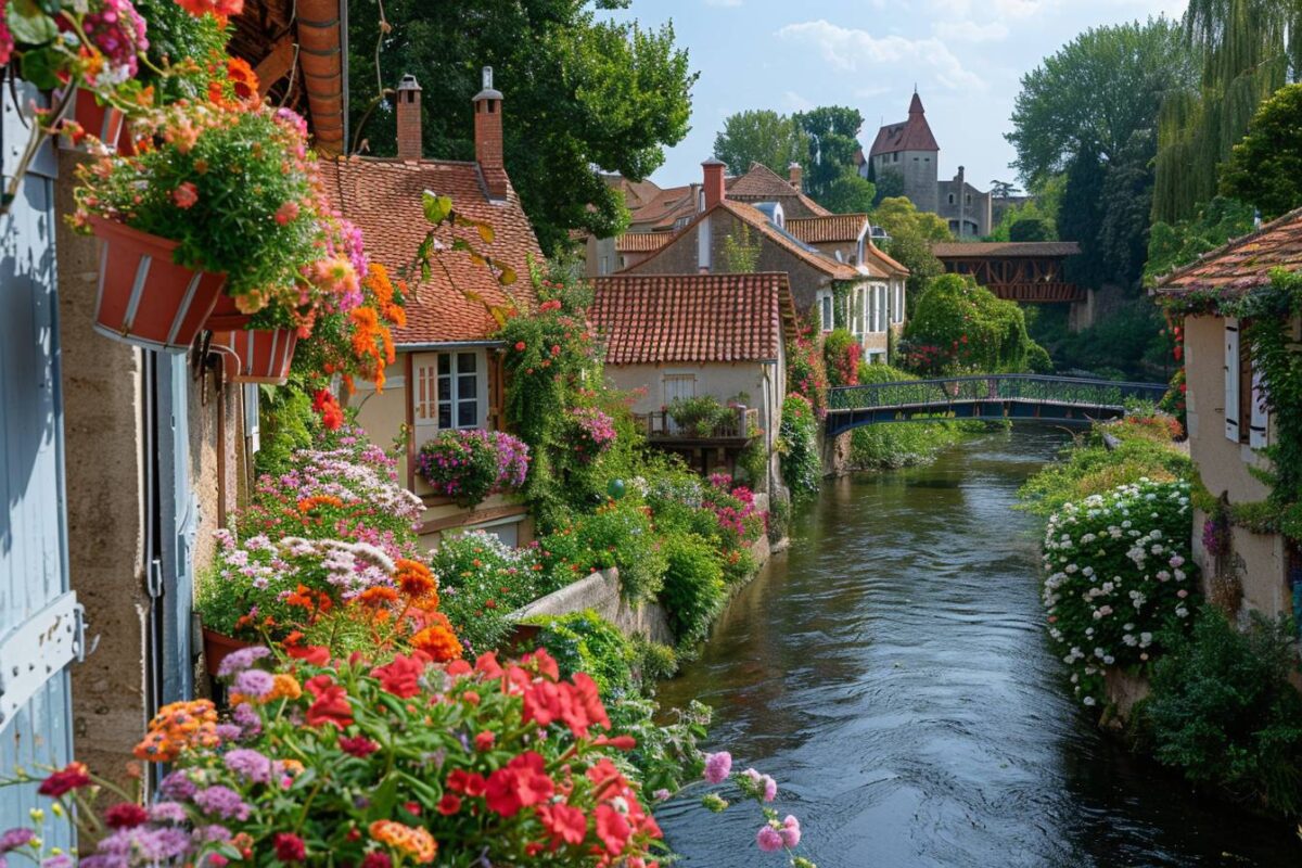 L’histoire de Apremont-sur-Allier dans le Cher, un village fleuri aux maisons pittoresques