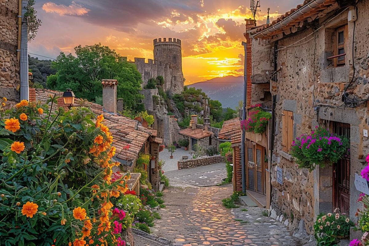 La magie de Castelnou dans les Pyrénées-Orientales, un village médiéval