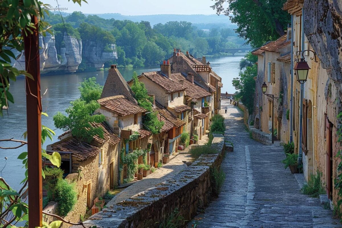 La magie de La Roque-Gageac en Dordogne, un village troglodyte au bord de la Dordogne