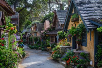 Le pittoresque village de Carmel-by-the-Sea aux États-Unis, avec ses maisons de contes de fées