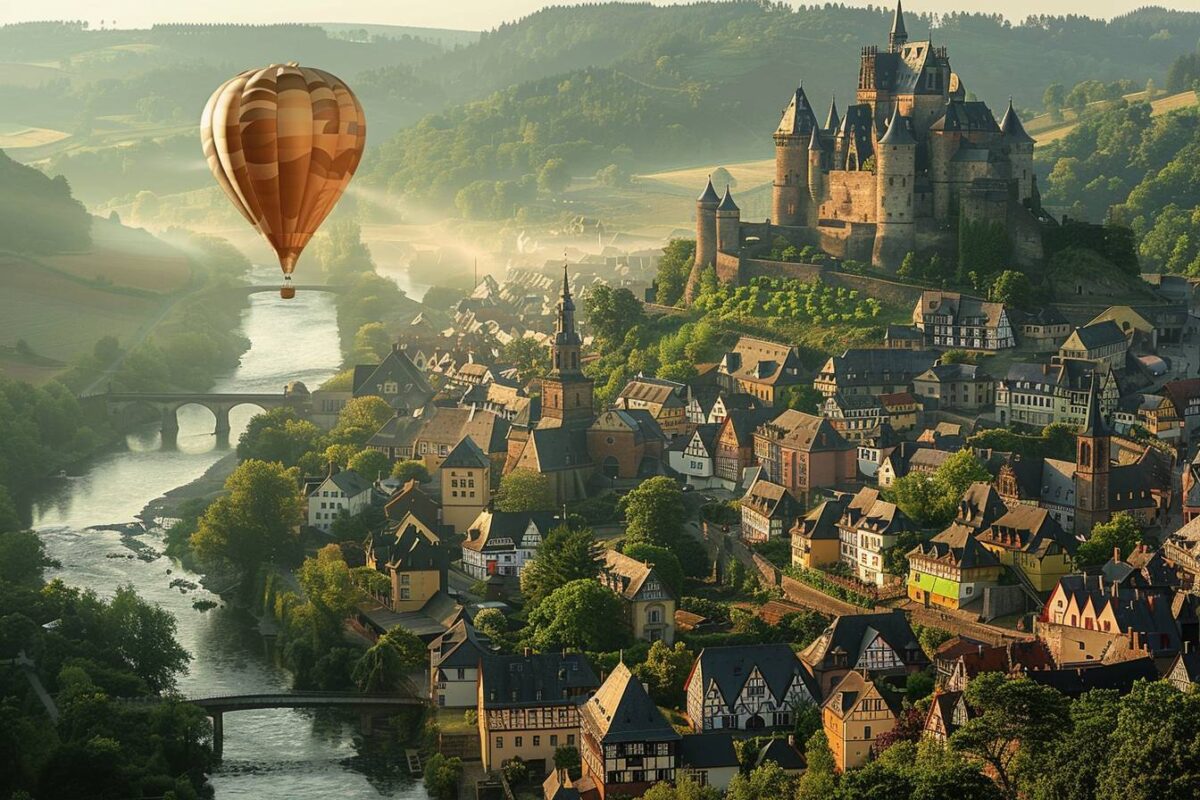 Le pittoresque village de Cochem en Allemagne, avec son château médiéval