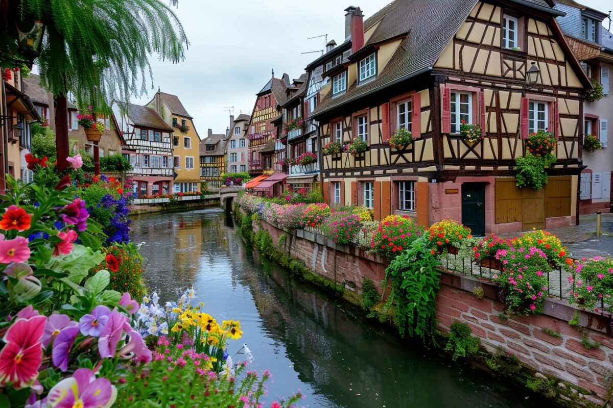 Le pittoresque village de Colmar en France, un village alsacien pittoresque