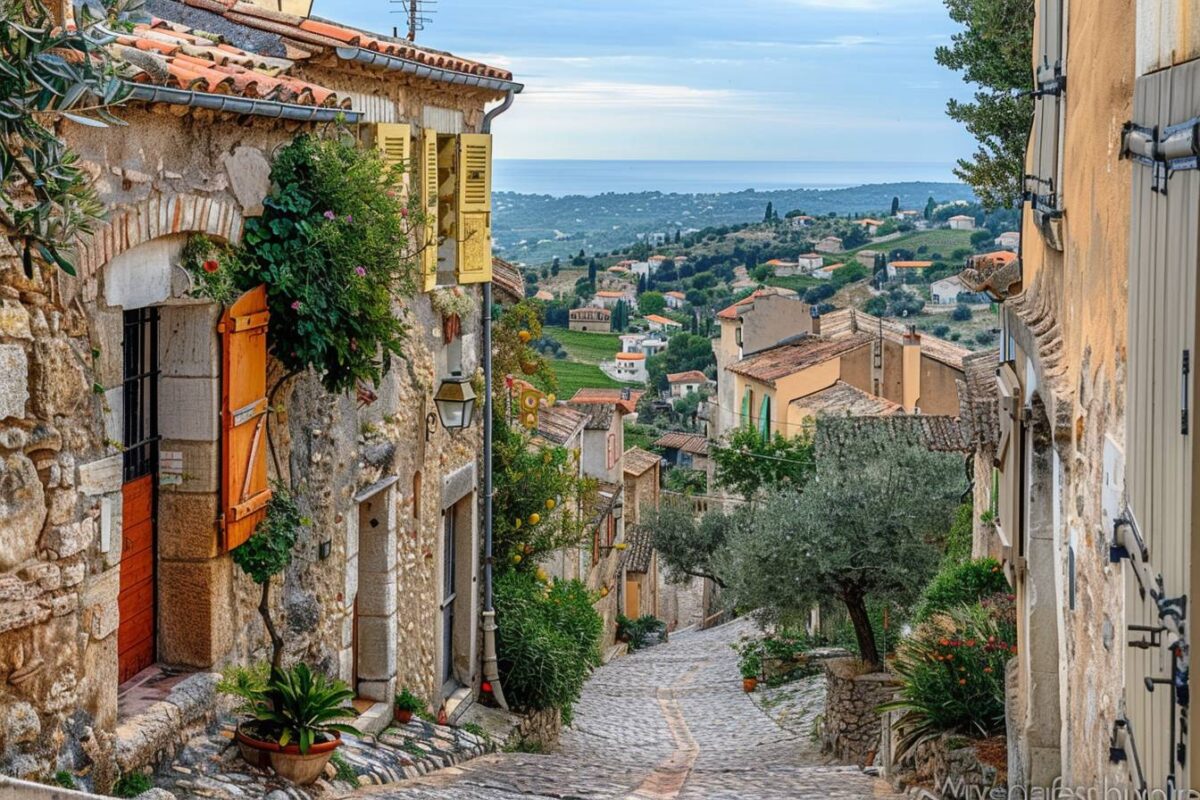 Le pittoresque village de Eze en France, perché sur une colline