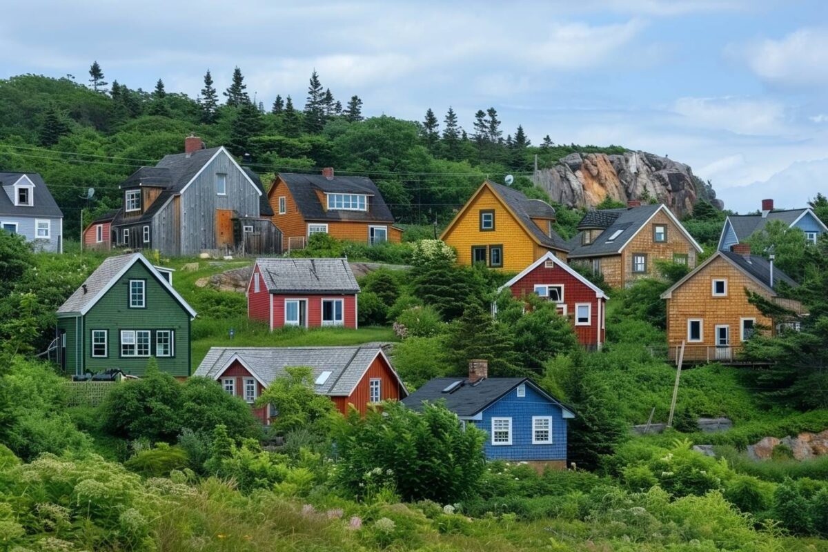 Le pittoresque village de Hopewell Cape au Canada, avec ses formations rocheuses