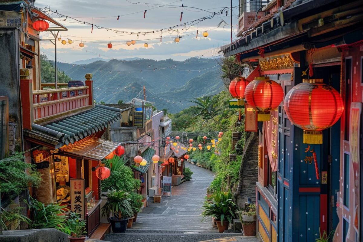 Le pittoresque village de Jiufen à Taïwan, célèbre pour ses rues étroites