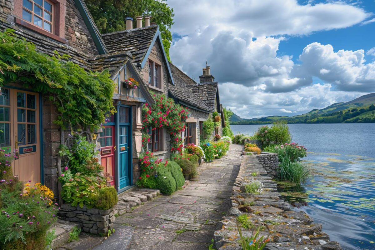 Le pittoresque village de Luss en Écosse, au bord du Loch Lomond