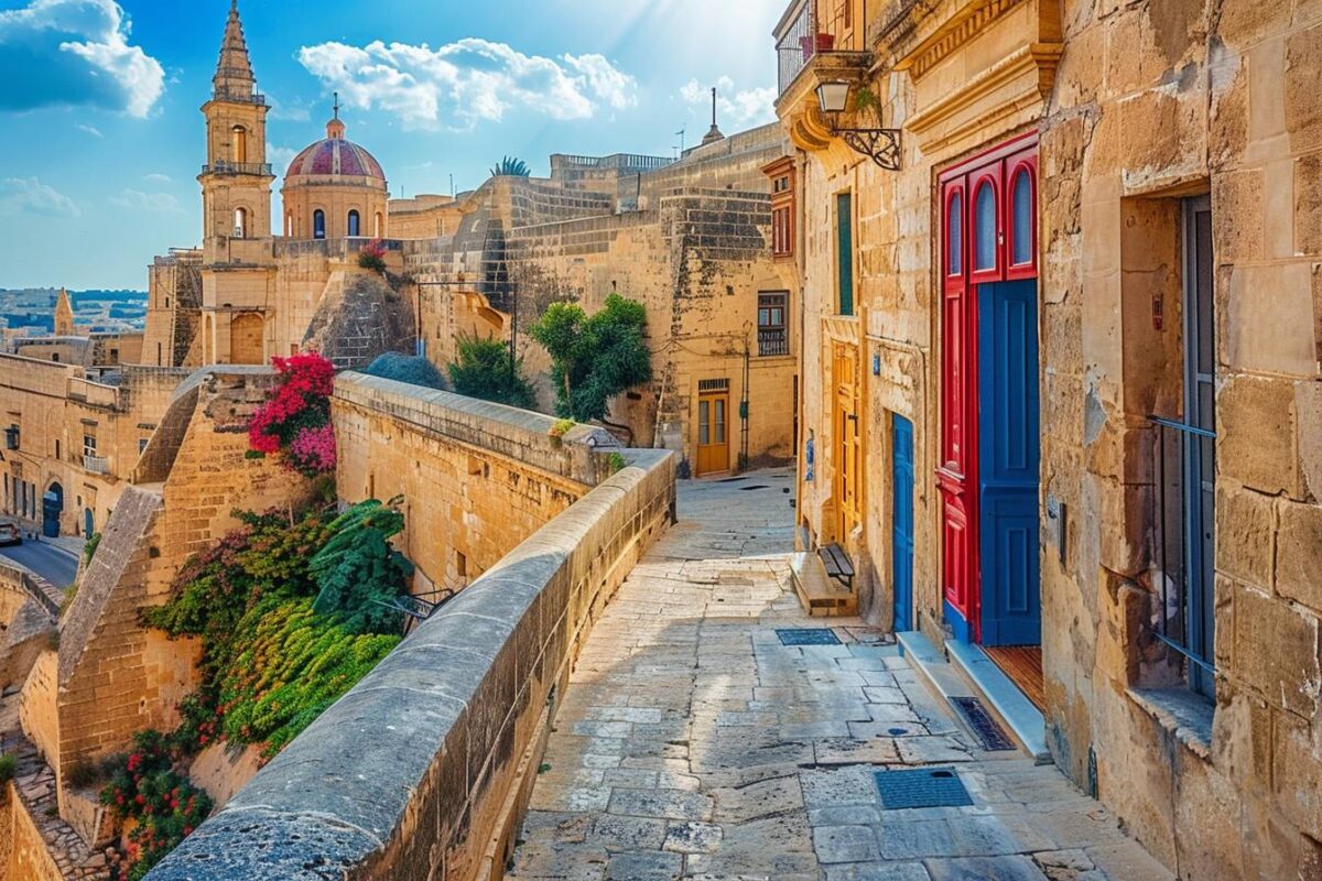 Le pittoresque village de Mdina à Malte, une cité médiévale fortifiée