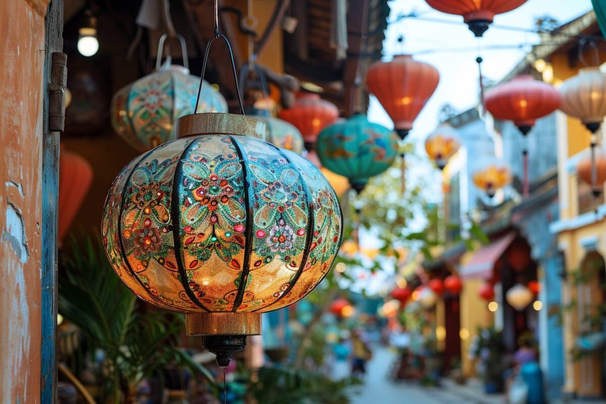 Le village de Hoi An au Vietnam, célèbre pour ses lanternes