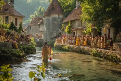 Le village de Sainte-Enimie et ses étranges rituels aquatiques attirent les curieux et les passionnés d'histoire