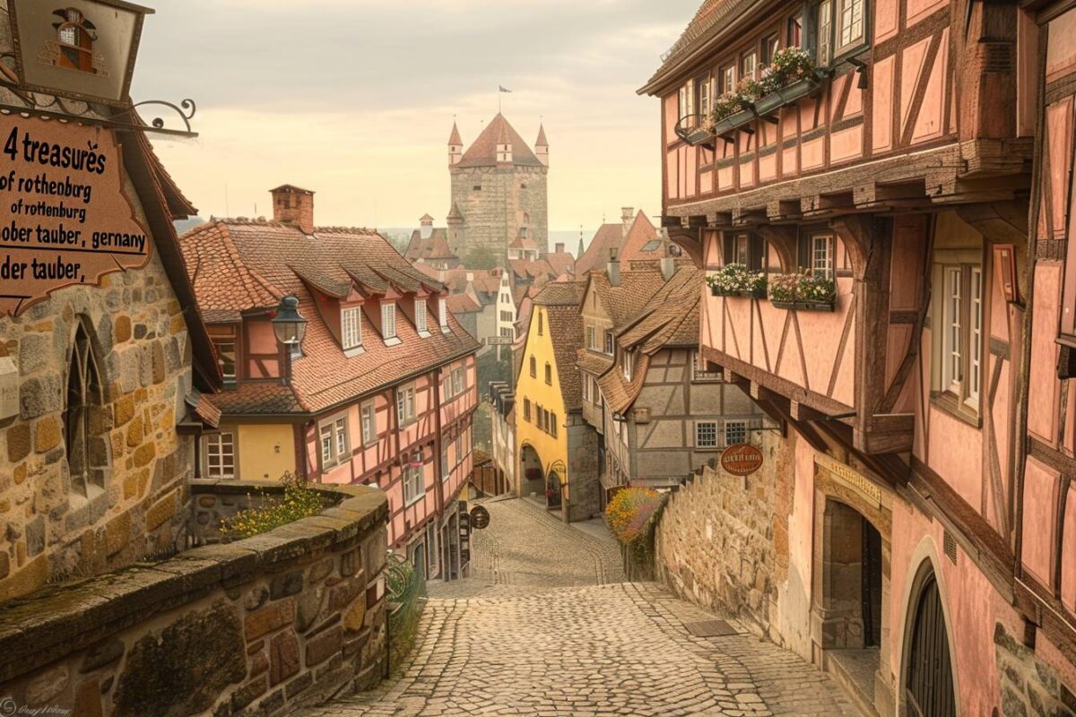 Les 4 trésors de Rothenburg ob der Tauber en Allemagne, une ville fortifiée