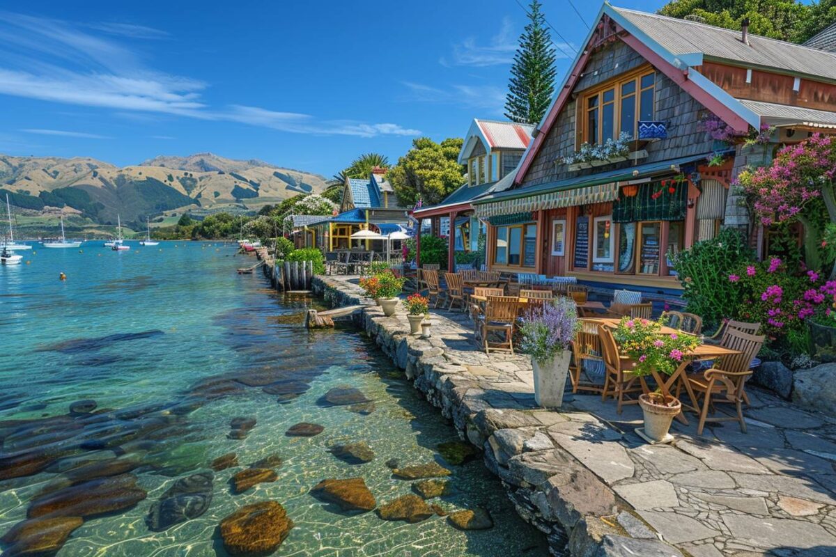 Les charmes de Akaroa en Nouvelle-Zélande, avec son héritage français