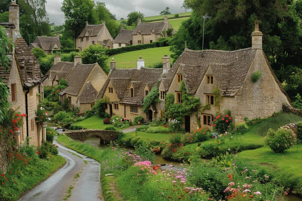 Les charmes de Bibury en Angleterre, avec ses maisons en pierre pittoresques