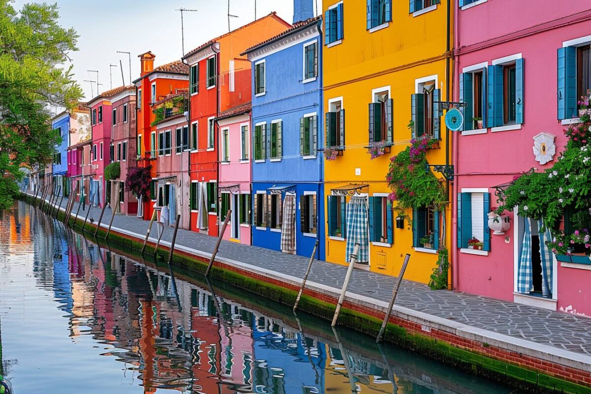 Les charmes de Burano en Italie, un village aux maisons colorées