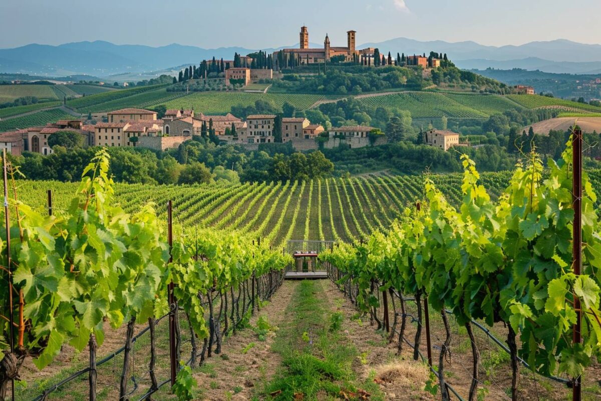 Les charmes de Montepulciano en Italie, célèbre pour ses vins