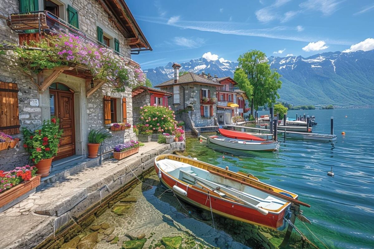 Les charmes de Nernier en Haute-Savoie, un village au bord du lac Léman