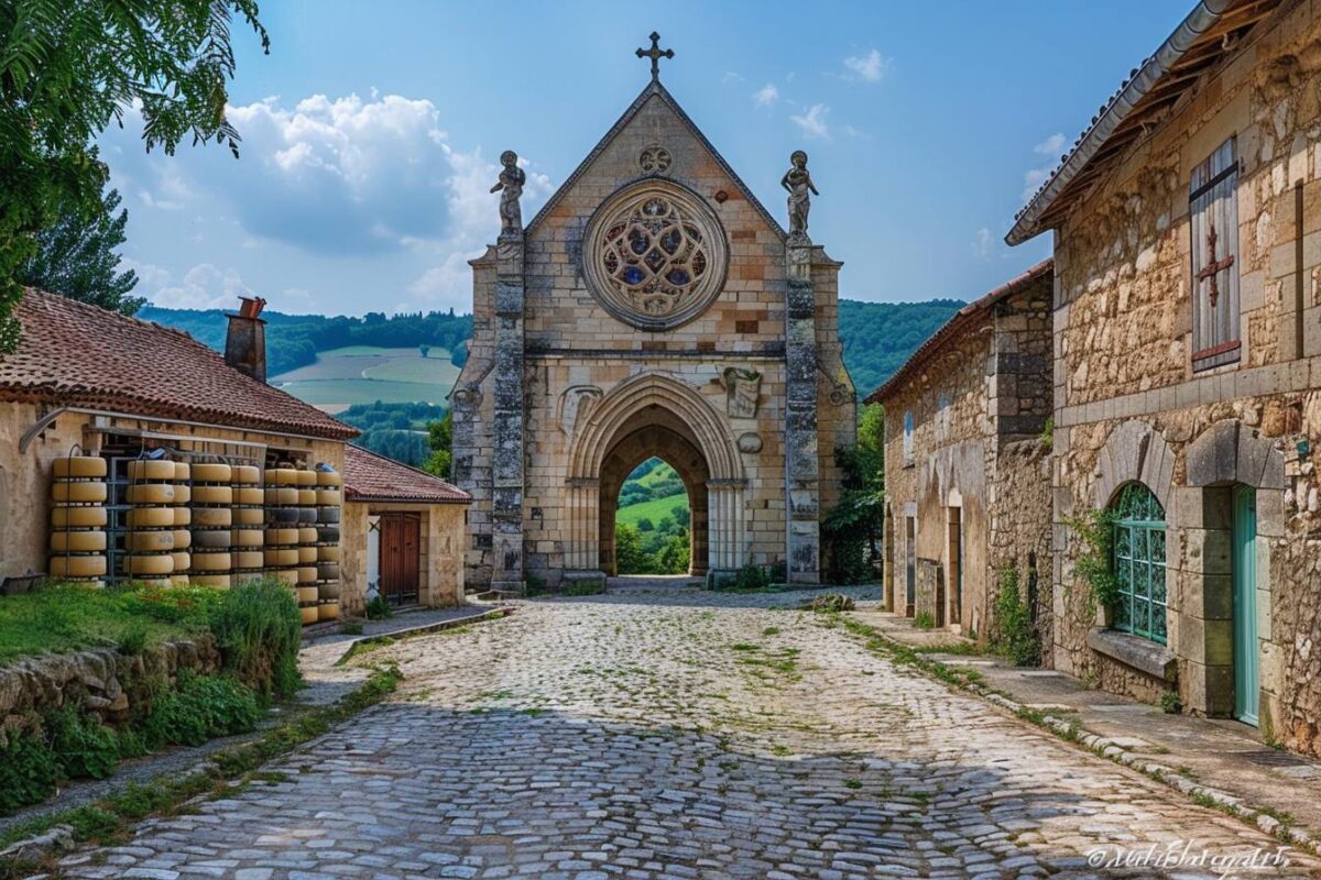 Les charmes de Saint-Nectaire dans le Puy-de-Dôme, célèbre pour son église romane et son fromage