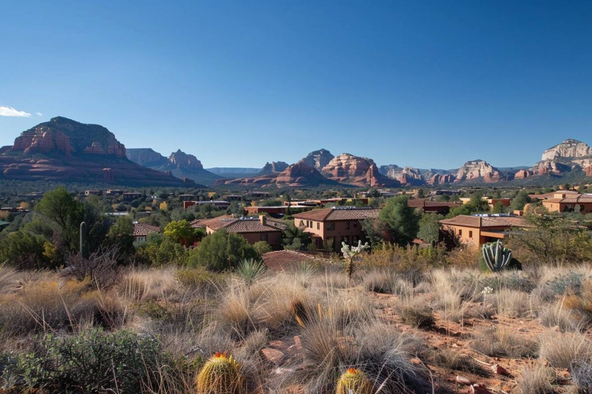 Les charmes de Sedona aux États-Unis, entourée de formations rocheuses rouges