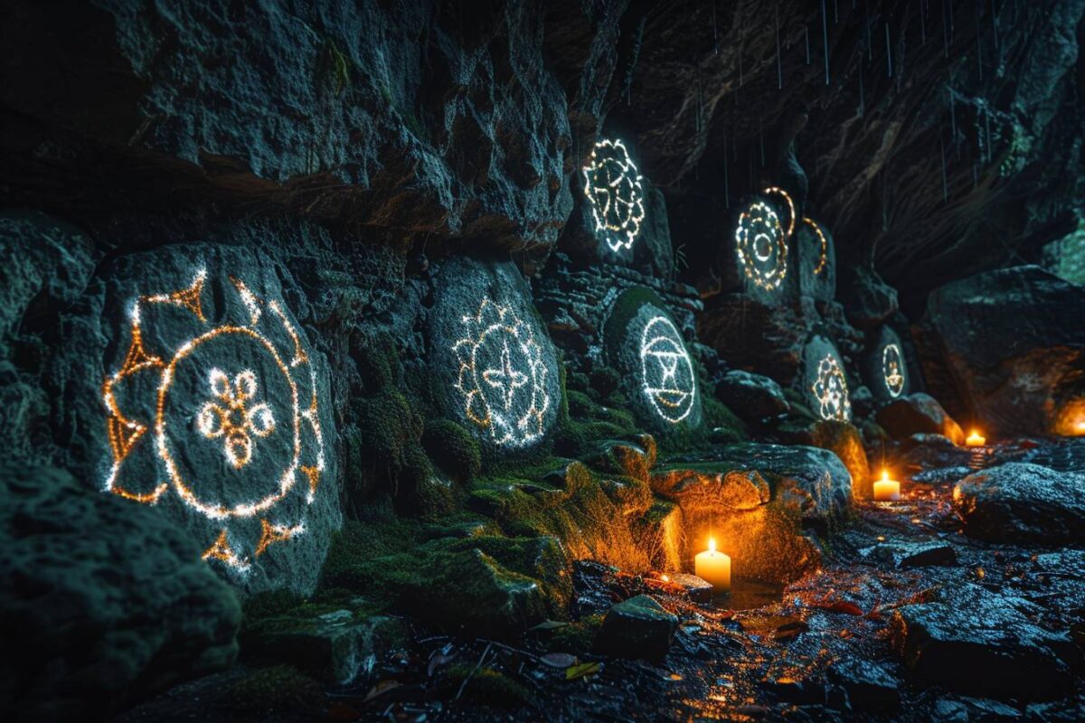 Les mystérieux symboles de guérison trouvés dans les grottes de Saint-Cirq-Lapopie fascinent