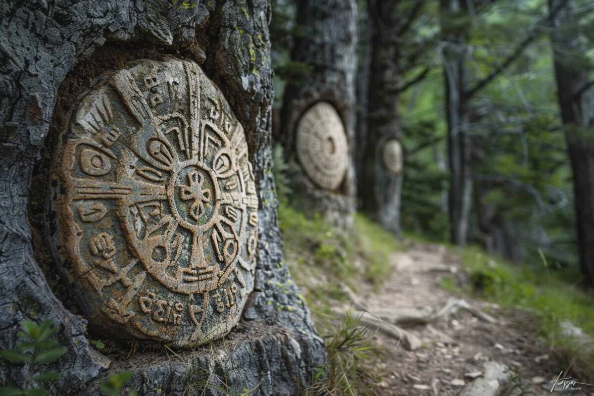 Les mystérieux symboles sur les chemins de randonnée de la Chartreuse intriguent les chercheurs