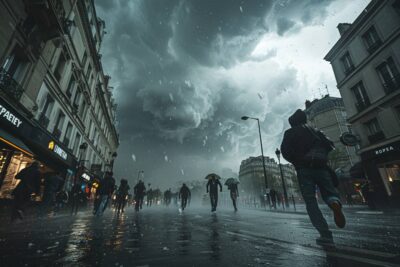 les parisiens, préparez-vous : des orages violents avec de gros grêlons menacent votre mardi après-midi