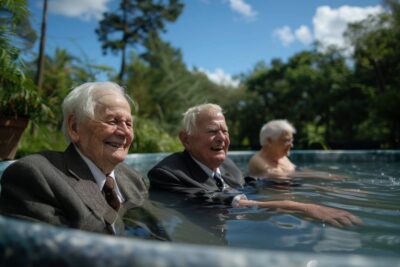 Les rituels de bien-être des aînés des thermes de Gréoux-les-Bains captivent les curieux