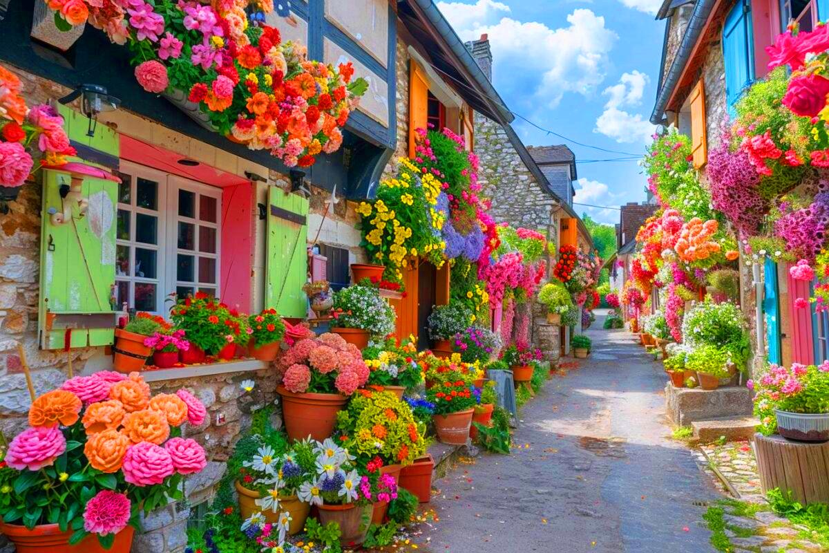 Les secrets de la bourgade du Maine-et-Loire, un petit paradis floral qui charme ses visiteurs